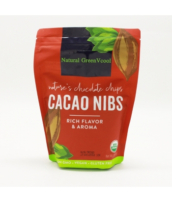 Natural GreenVcool  Organic raw cacao bean dark chocolate raw material 454g powdered cacao