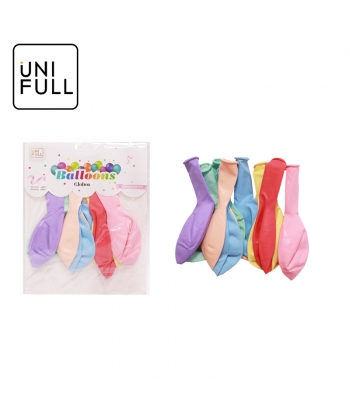 UNIFULL 2.8G Macaron Mixed color balloons 10PCS subscription card