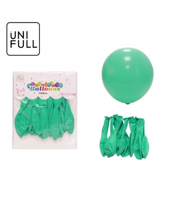 UNIFULL 2.8G马卡龙尼蓝色气球10PCS订卡
