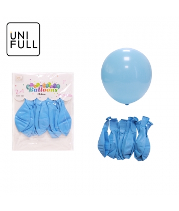 UNIFULL 2.8G亚光浅蓝色气球10PCS订卡