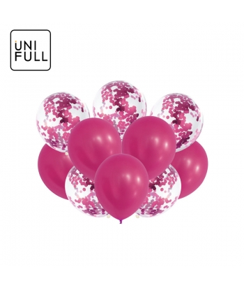 UNIFULL 10pcs balloon set in pink