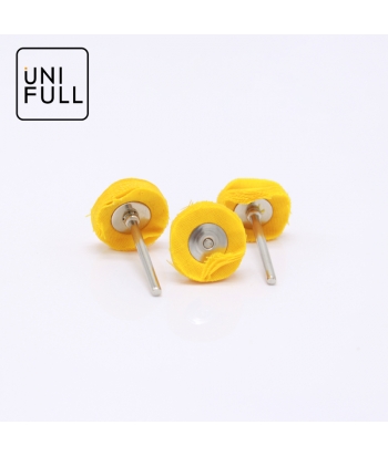 UNIFULL 3PCS rueda de tela amarilla