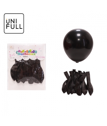 UNIFULL 2.8G亚光黑色气球10PCS订卡