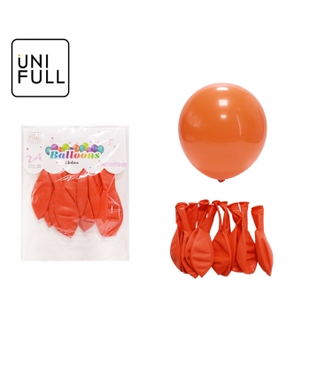 UNIFULL 2.8G亚光橘色气球10PCS订卡
