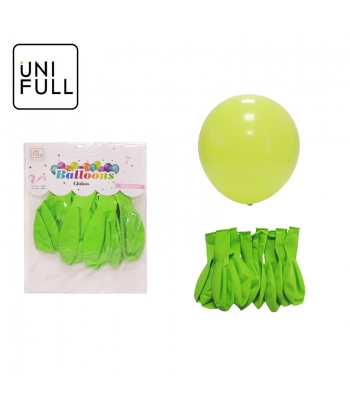UNIFULL 2.8G亚光浅绿色气球10PCS订卡