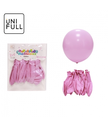 UNIFULL 2.8G Macaron Rose Red balloon 10PCS subscription card