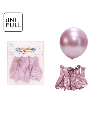 UNIFULL 2.8G金属气球10PCS（浅紫）