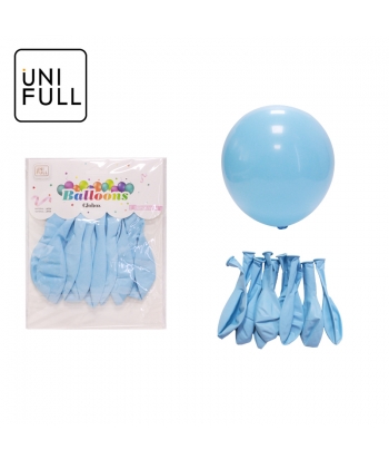 UNIFULL 2.8G马卡龙蓝色气球10PCS订卡