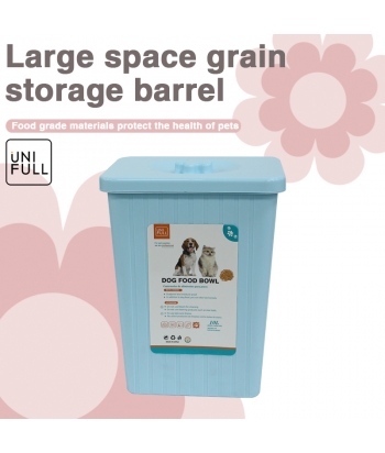 UNIFULL Large-capacity pet food storage bucket moisture-proof sealed cat food bucket storage bucket