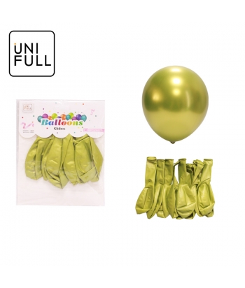 UNIFULL 2.8G metal balloon 10PCS (light green)