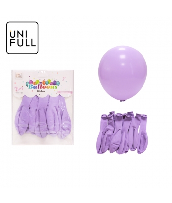 UNIFULL 2.8G马卡龙紫色气球10PCS订卡