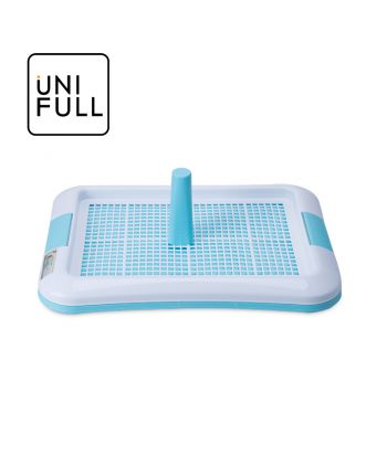 UNIFULL Pet potty indoor simple large flat grid with post dog toilet