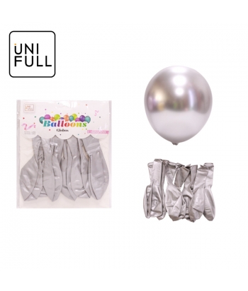 UNIFULL 2.8G金属气球10PCS（银色）