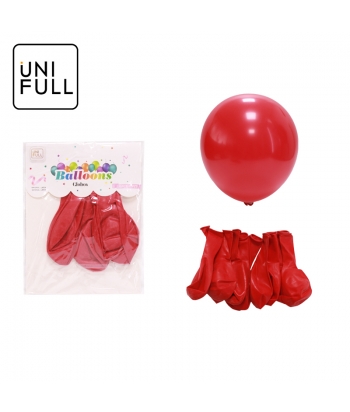 UNIFULL 2.8G亚光红色气球10PCS订卡