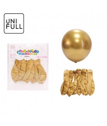 UNIFULL 2.8G metal balloon 10PCS (gold)